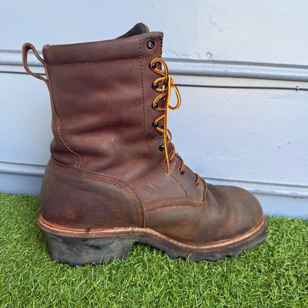Red Wing Loggermax Boots Mens Size 11 EH Brown Leather Waterproof Thinsulate